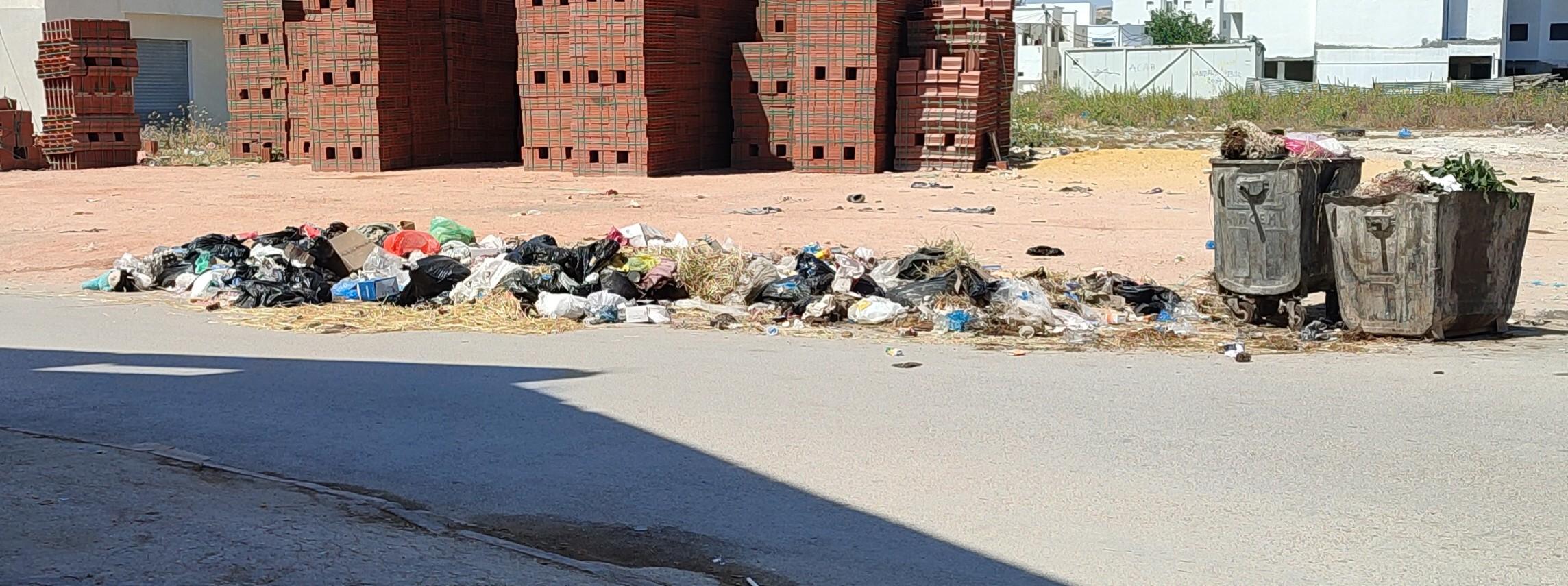 Trash piling up on the ground in my neighborhood
